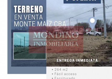 OPORTUNIDAD GRAN VENTA DE LOTES - MONTE MAIZ - 